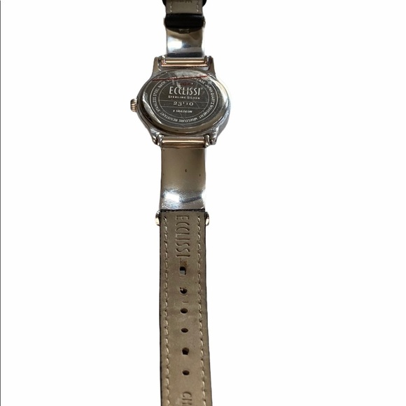 Ecclissi Sterling Silver 925 Turquoise Tone Watch - Picture 6 of 14